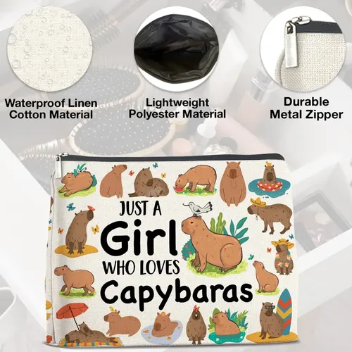 Bolsa De Maquillaje Upnege Capybara, Regalos Para Los Amante