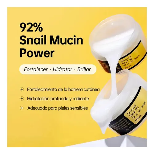Advanced Snail 92 Crema Facial Todo En Uno 100g ·
