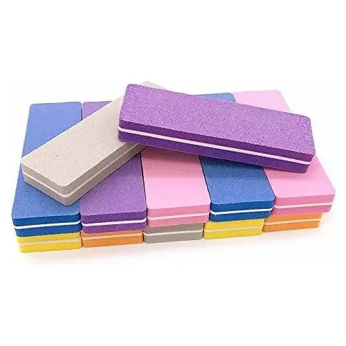 3 Mini Lima Sponge 100/180 Uñas Esculpidas Manicuria Recta