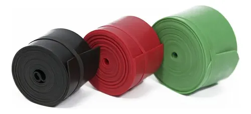 Bandas De Hilo Muscular Fitness Band 2 Rollos Negro.