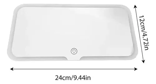 Espejo Con Luz Led Para Maquillaje Autos Usb Recargable
