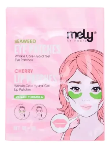 Mely Mascarillas D Labios + Parches Contorno De Ojos Skicare Tipo de piel Alga/ Cereza