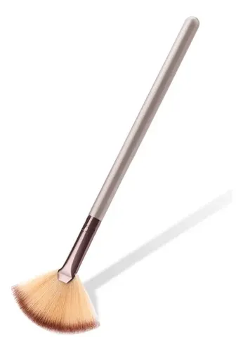 Mini Brocha Abanico P/iluminador Make Up Profesional Brush
