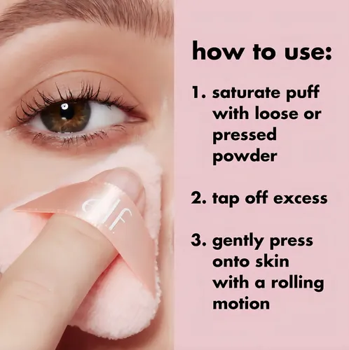 3 Mini Esponjas Terciopelo Elf Halo Glow Pinkie Puffs Color Rosa