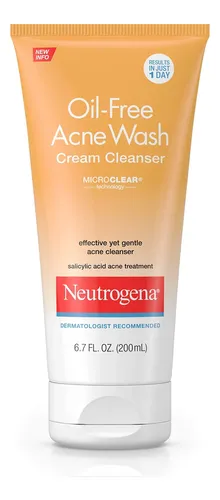 Crema Limpiadora Facial Neutrogena Sin Aceite Para El Acné,
