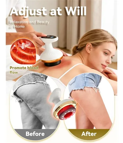 *masajeador Eléctrico Gua Sha Portátil Con 9 Niveles De Suc%