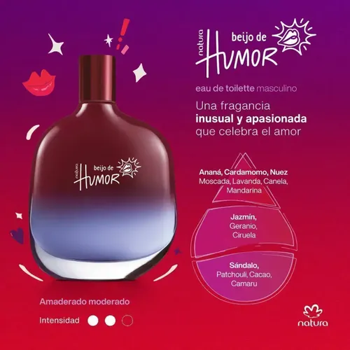 Natura Humor Beijo X2 Masculino Y Femenino