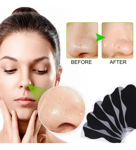 Mascarilla Tira Facial X50 Unidad Limpieza Puntos Negros