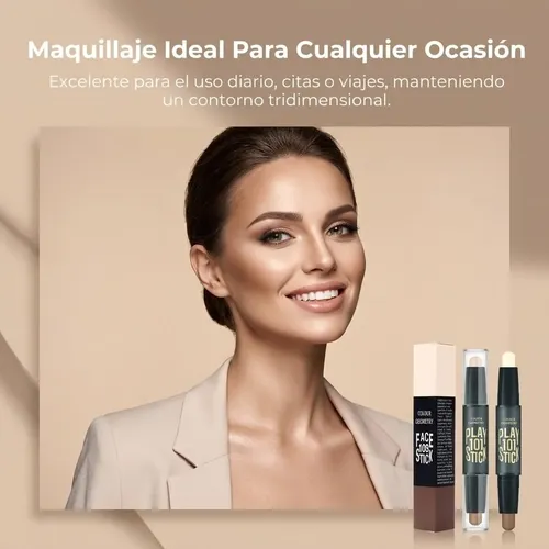 Contorno Maquillaje En Barra Para Sombra E Iluminador,