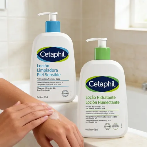 Combo Cetaphil Locion Limpiadora E Hidratante Piel Sensible