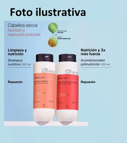 Shampoo + Acondicionador Nutritivo Lumina Natura Vegano