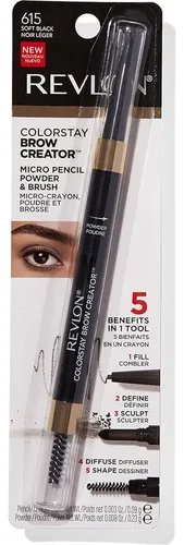 Lápiz Y Polvo Para Cejas Revlon Colorstay 2 En 1 Waterproof