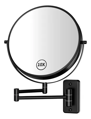 Espejo De Baño De Pared Aumvum 8 Con Aumento 1x/10x