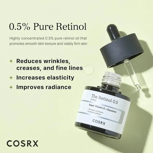 Aceite Y Retinol Al 0,5%: Suero Facial Para El Cuidado Y