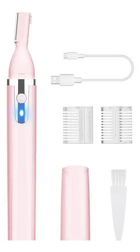 Recortadora Eléctrica Cejas Recargable Rosa Painless