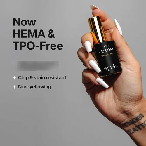 Esmalte Gel Top Coat Brillante Aprés 15ml Sin Wipe