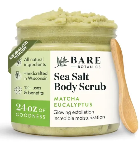 Exfoliante Corporal Bare Botanics Matcha Eucalyptus 710ml