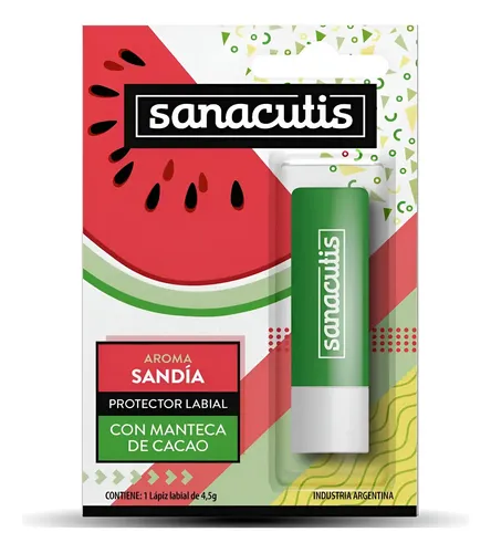 Sanacutis Bálsamo Labial Sandia X 4.5g – Manteca De Cacao