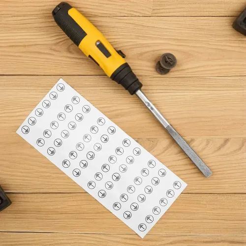 12 Hojas De Pegatinas Autoadhesivas Con El Símbolo De La Tie