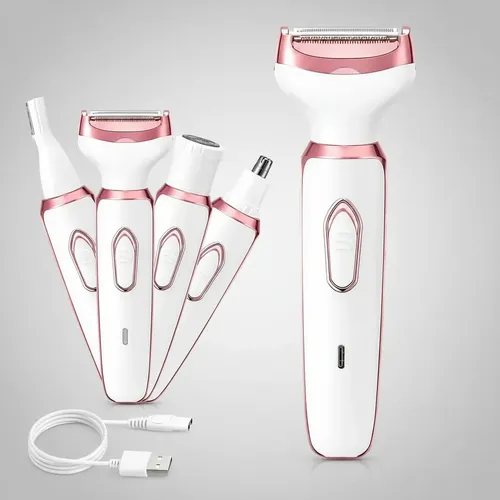 Depiladora Mujer 4 En 1 Recargable Piel Lisa Todo El Verano