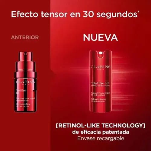 Serum Antiedad Ojos Clarins Total Eye Lift Replenishing 15ml