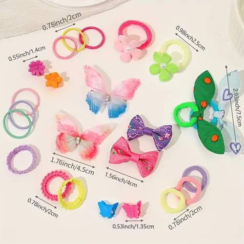 Xy Ts. Bonito Juego De Cuerdas For El Pelo 555 Kids ..