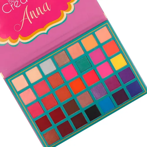 Paleta De Sombras Beauty Creations Modelos De Princesas Color De La Sombra Anna