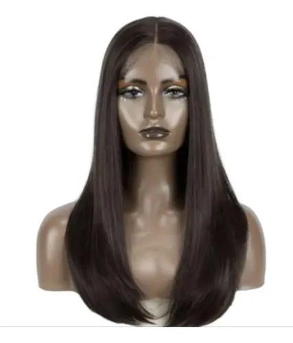 Peluca Hisan Castaña Lace Front Humanizada Iluminada