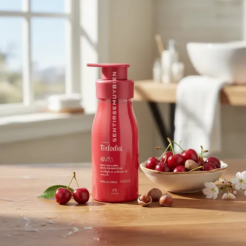 Crema Hidratante Corporal Natura Cereza Y Avellana 400ml