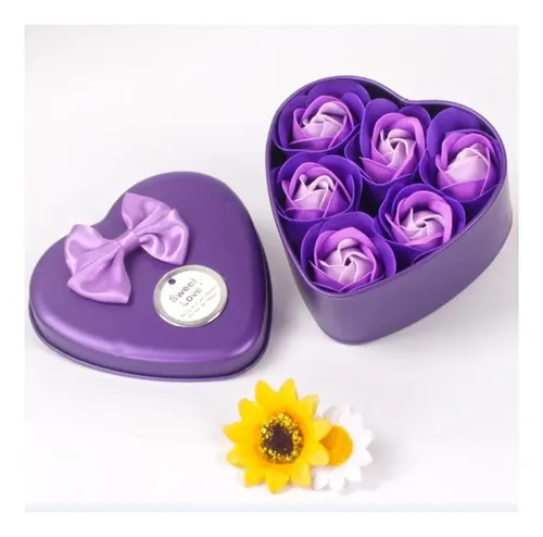 Jabón Corporal De Baño Creative Con Aroma A Corazón Y Rosa W