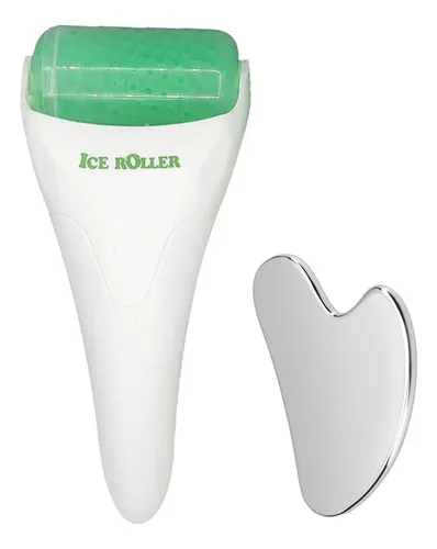 Kit Ice Roller Y Herramienta Gua Sha Para Tratamientos Facia