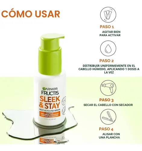 Suero Capilar Garnier Fructis Sleek And Stay Anti Frizz