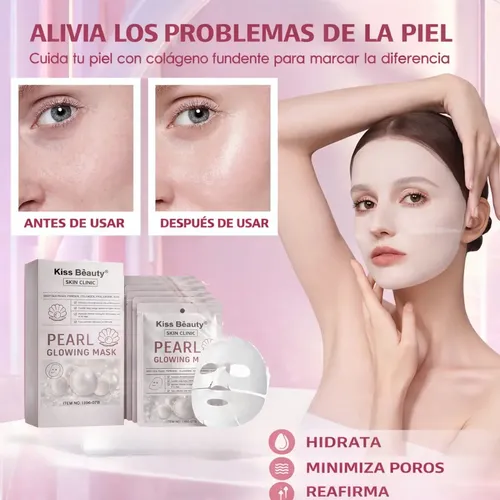 Mascarilla Facial X3 Absorbible Bicolágeno Skin Care Coreano Todo Tipo De Piel