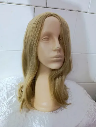 Peluca Toyokalon City Girl Negra Lacia Sin Flequillo Tamaño De La Base M Tono Rubio