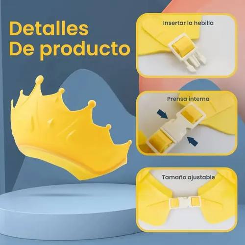 2pz Gorro De Ducha Ajustable Para Proteger Los Ojos Del Bebé