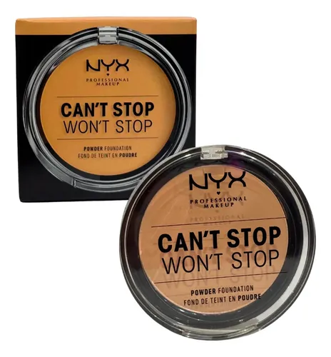 Base de Maquillaje en Polvo NYX Can’t Stop Won’t Stop para un Acabado Mate Aterciopelado Tono Soft Beige