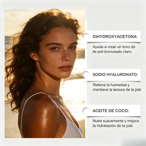 Aceite De Sérum Bronceador Facial