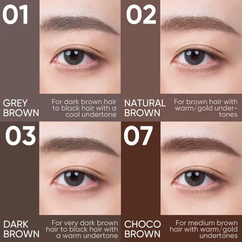 Lápiz Triangular Para Cejas Judydoll 03 Dark Brown, Tono