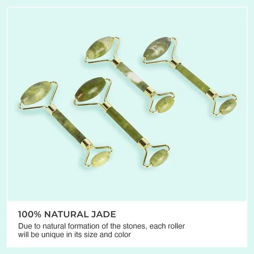 Rodillo Facial Jade Natural Verde Premium Antiarrugas