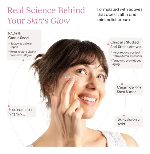 Crema Hidratante Facial Coreana Nad+ Antiedad 50 Ml Neutra