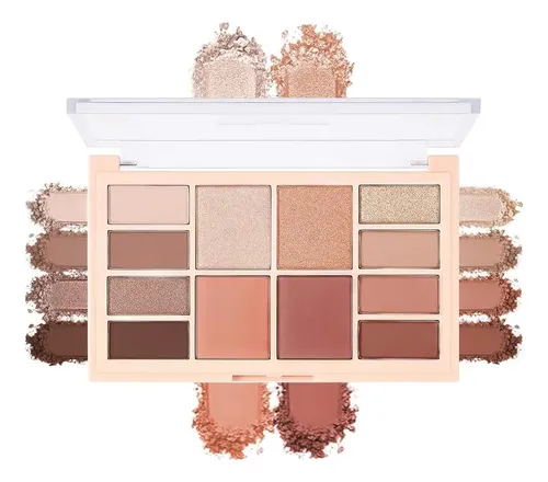 Paleta De Sombras Nude 12 Colores Hxssll D01