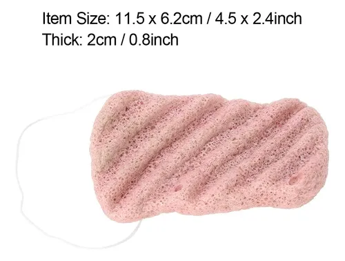 Esponja Konjac Exfoliante Piel Sensible Rostro Cuerpo