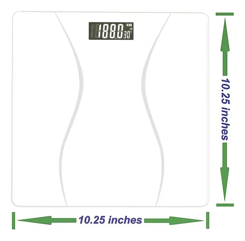 Báscula De Baño Digital Stuymqi Max 180 Kg/400 Libras Blanca