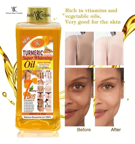 Aceite Esencial De Cúrcuma 200ml Para Masaje Corporal Neutra