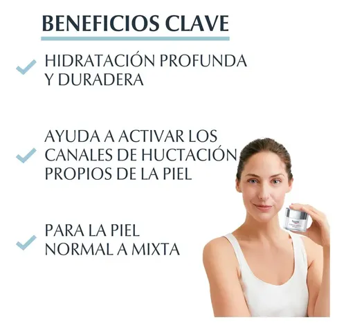 Crema Hidratante Eucerin Aquaporin Active para piel mixta/normal de 50mL