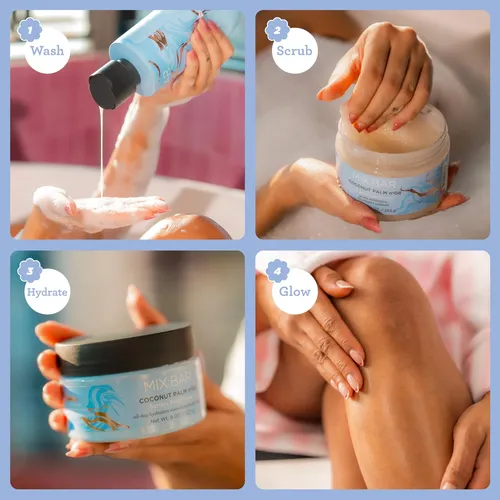 Crema Corporal Mix:bar Coco, Palma, Karité Y Manteca De Caca