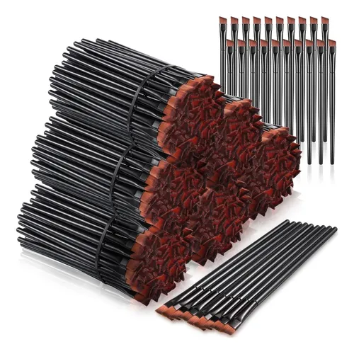 400 Cepillos De Cejas Desechables Angulados Para Maquillaje