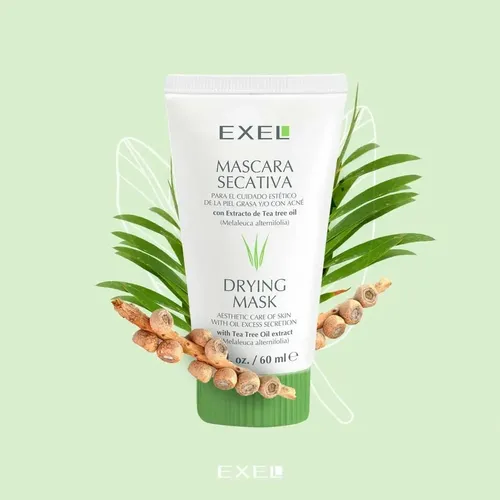 Mascara Secativa Exel Para Piel Acneica Extracto De Tea Tree Tipo de piel Grasa