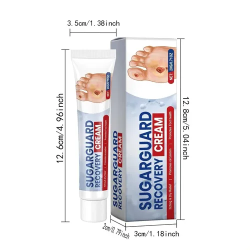 Crema Curativa Sugar Guard, Crema Para Pies Saludables,.