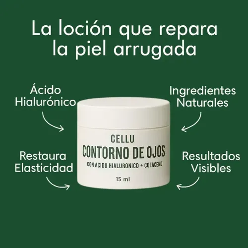Contorno De Ojos Ácido Hialurónico Anti Ojeras Bolsas Arruga